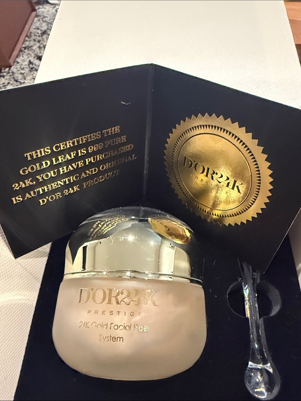 D’OR24K 24K Gold Facial Peel System 1.7 Fl. Oz. New In Box